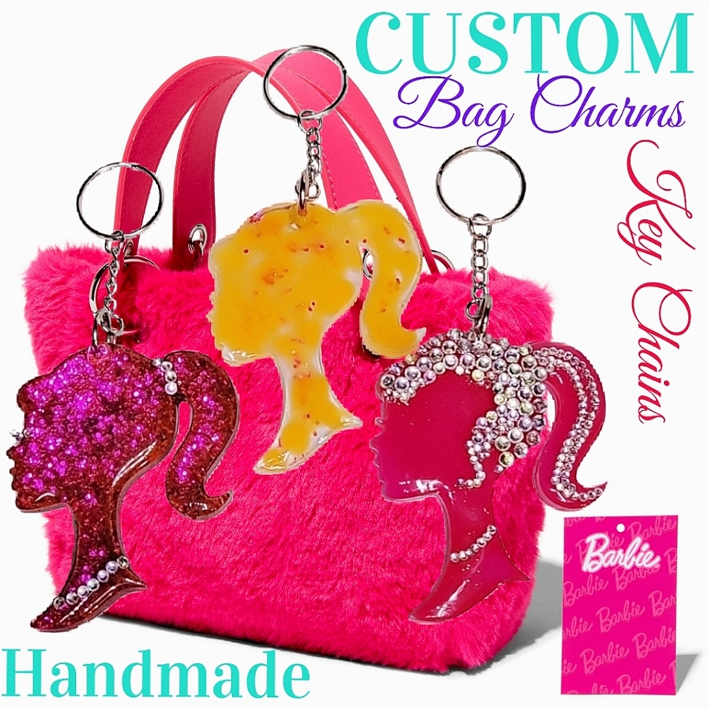 🆕️CUSTOM💖Barbie Girlz Bag Charms & Keychains Handmade